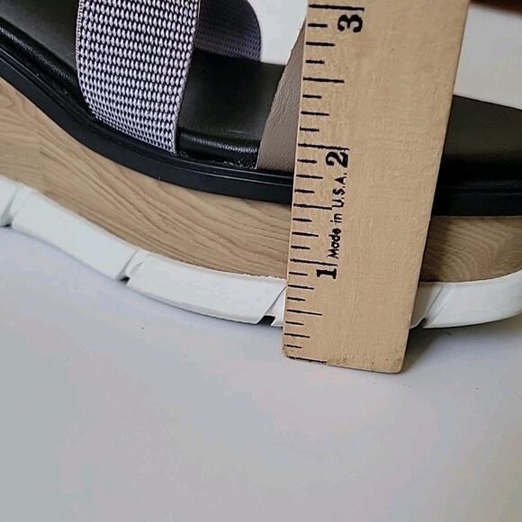 Sorel Joannie III Sport Strap Platform Wedge Sandals Gray Open Toe - Picture 11 of 14